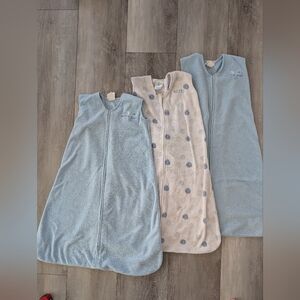 SET OF 3 HALO SLEEPSACKS L FLEECE 12-18M 22-28lbs